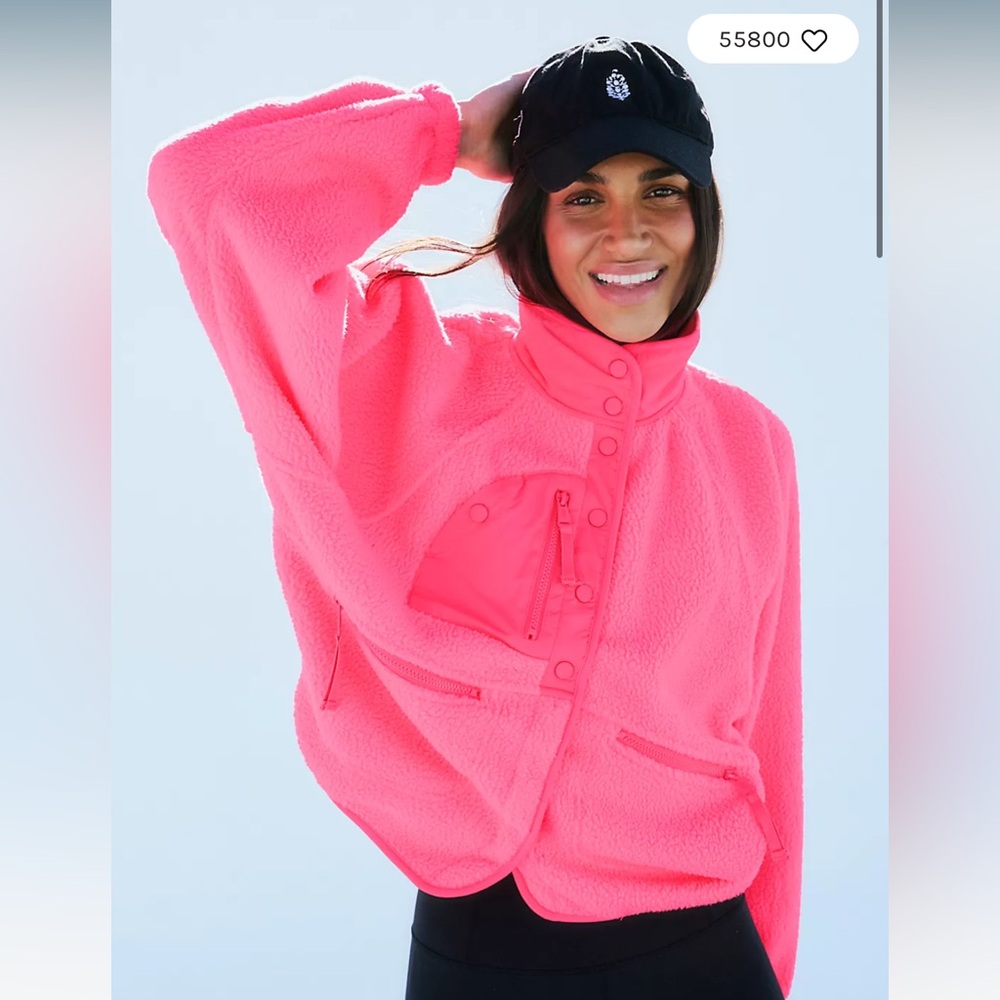 Pink Hit the Slopes Fleece Jacket